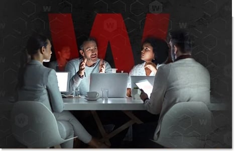 people meeting with laptops