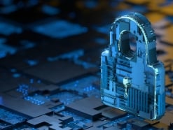 Lock on a digital looking surface